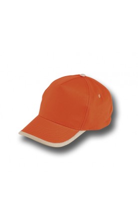 GORRA ALGODON BORDER NARANJA