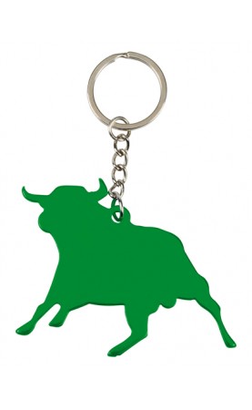 LLAVERO ALUMINIO TORO VERDE