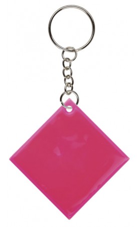LLAVERO FRIZY CUADRADO ROSA