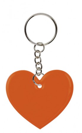 LLAVERO FRIZY CORAZON NARANJA