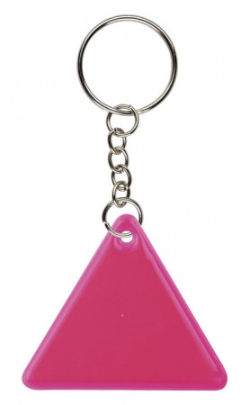 LLAVERO FRIZY TRIANGULO ROSA