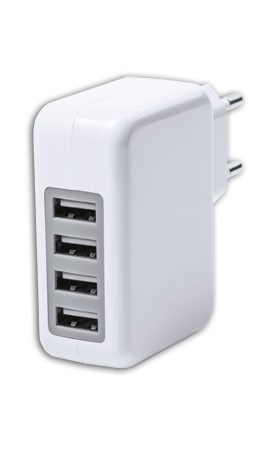 CARGADOR USB LAKER BLANCO