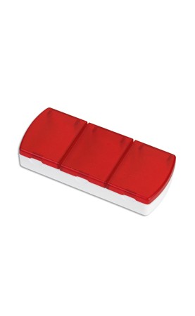 PASTILLERO PLASTICO TRIS ROJO