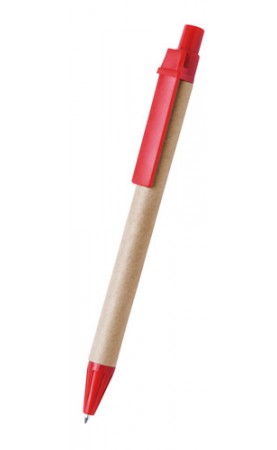 BOLIGRAFO RECICLADO TOKOS ROJO