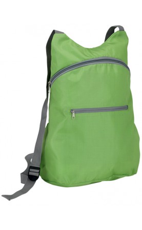 MOCHILA POLIÉSTER PLEXI VERDE