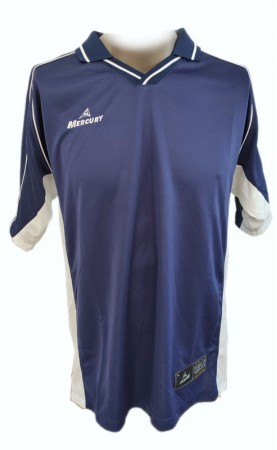 Camiseta fútbol mercury San Siro Azul Blanco Talla L