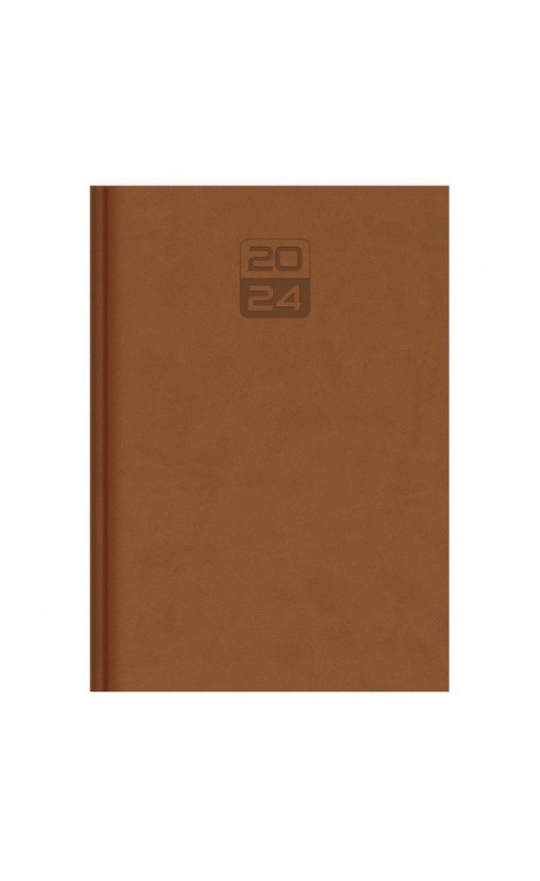 Agenda Dietario Marrón 2024